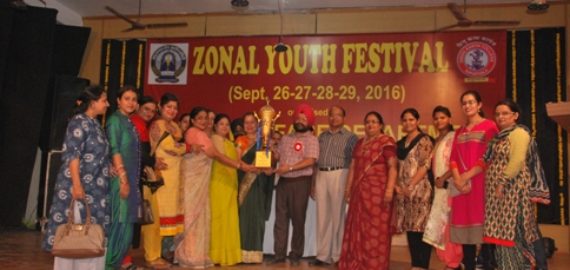 KNCW bag champions trophy in Zonal Youth Festival