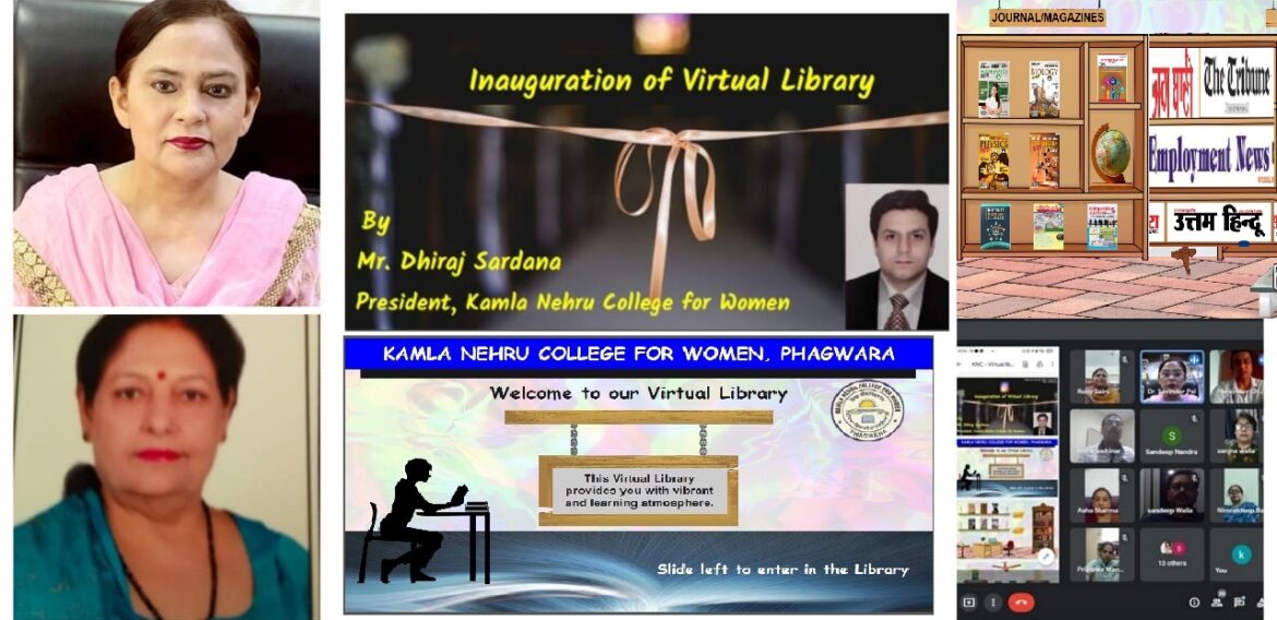 Inauguration of Virtual Library at Kamla Nehru College for Women, Phagwara