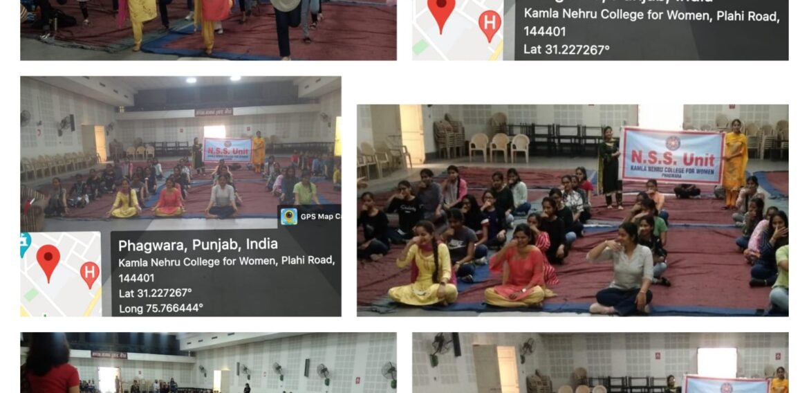 NSS unit organized “International Yoga Day 2022”