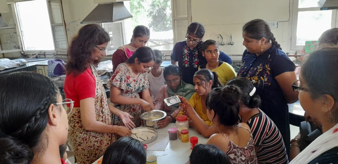 Cake Making Workshop by Home Science Dept. at KNCW