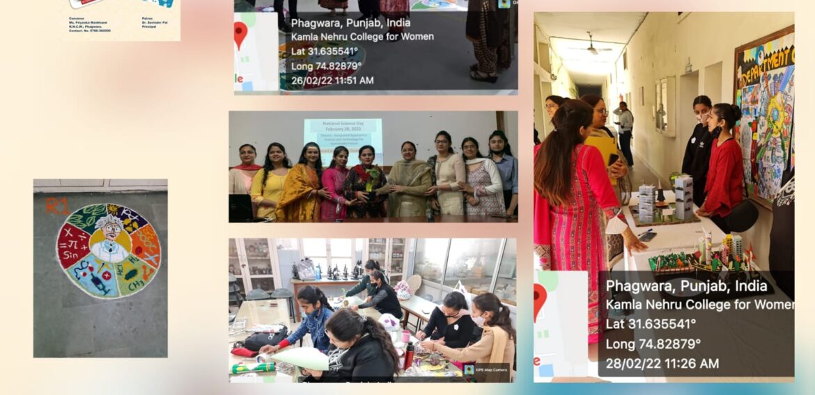 Science Dept. of Kamla Nehru College for Women, Phagwara celebrated National Science Day