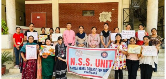 NSS Unit of KNCW celebrated Gandhi Jayanti