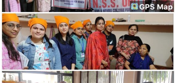 NSS Unit and Rotaract club visited Guru Nanak Mission Blind and Old-age Home, Sapror to celebrate Diwali.