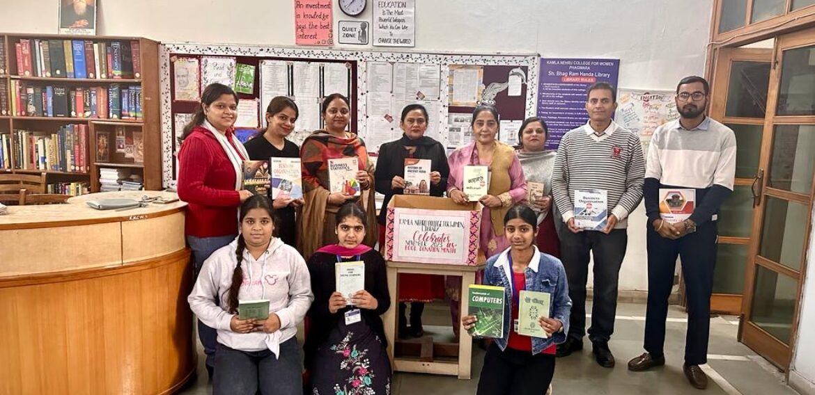 Kamla Nehru College Library Committee in collaboration with Internal Quality Assurance Cell celebrated BOOK DONATION MONTH.