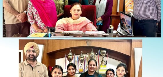 Uma Kumari of B.sc Economics of KNCW, Phagwara, brings Laurel to College