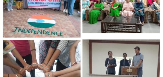 Independence Day Celebrations Under the “Har Ghar Tiranga” Campaign at Kamla Nehru College by NSS Unit and Department of Music