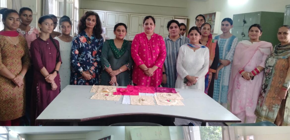 Rangoli and Phulkari competition  at KNCW Phagwara