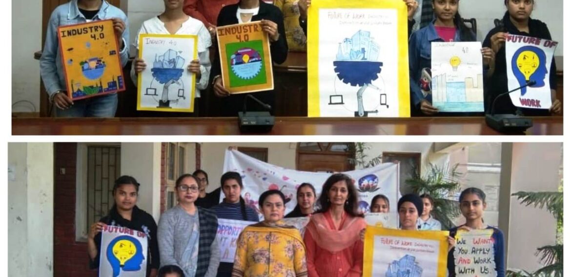 KNCW organized Poster making competition on the theme of “Future of Work”