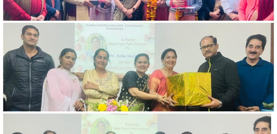 KNCW organised a send-off party in honour of Dr. Asha Sharma, Head, Department of Hindi