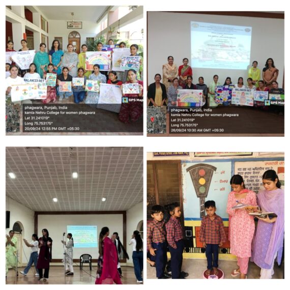 National Nutrition Month celebrated by department of Home Science and EBSB club